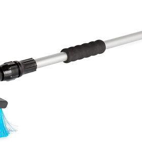 RV Flow-Through Wash Brush | Features an Adjustable Handle, a Standard Garden Hose Connection, and an On/Off Button to Control Water Flow
