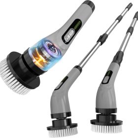 Electric Spin Scrubber for Cleaning Bathroom: Power Shower Scrubber - Electric Cleaning Brush for Tile