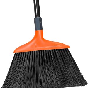 Heavy Duty Outdoor Broom, Stiff Bristles for Garage, Driveway & Sidewalk – 14.5” Wide, Ideal for Indoor/Outdoor Sweeping